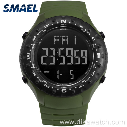 SMAEL Men Sports Watches Countdown Double Time